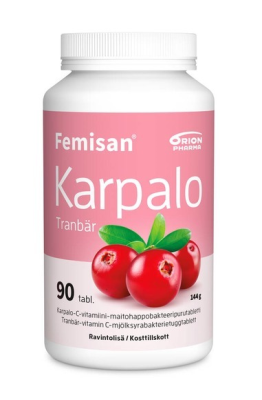 Femisan Karpalo purutabletti 90 kpl