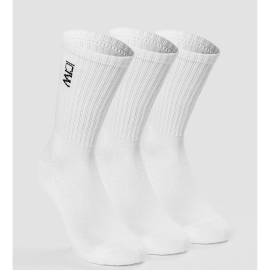 Training Socks 3-pack, White