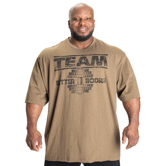 Team Pump Cover Iron Tee, Army Green Melange