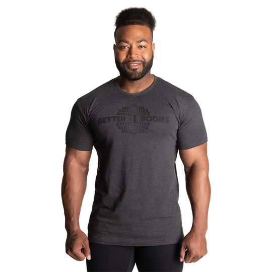 Recruit Tee, Dark Grey Melange