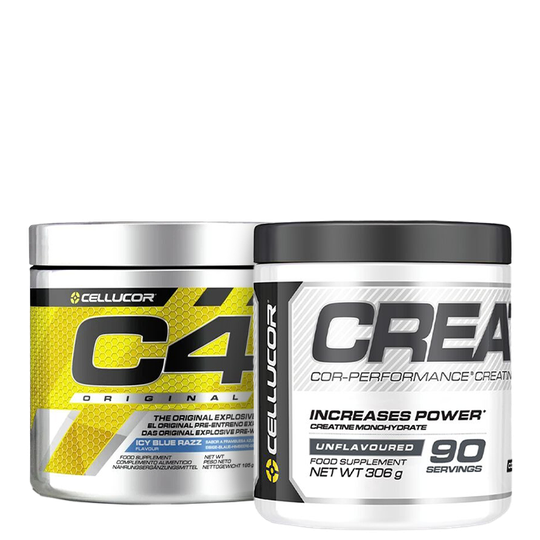 C4 PWO 195 g + COR-Performance kreatiini 306 g
