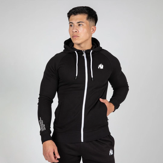 Gorilla Wear Payette Zipped Hoodie Black Xxxxl