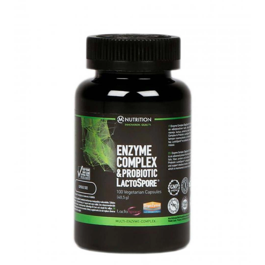 M-nutrition Enzyme Complex & Probiotic Lactospore® 100 Caps