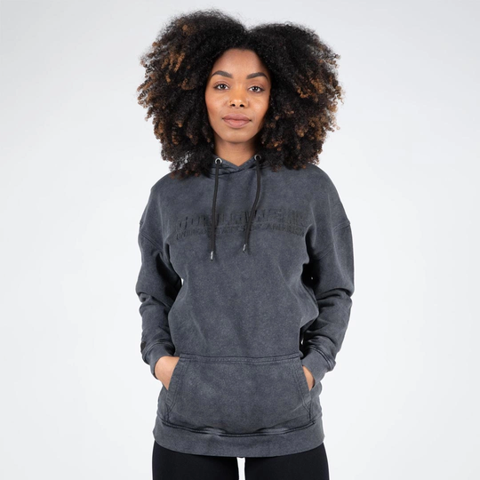 Gorilla Wear Crowley Oversized Women's Hoodie Washed Grey S