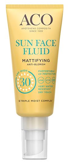 Aco Sun Face Fluid Mattifying spf 30 40 ml