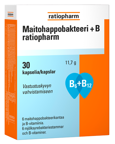 Maitohappobakteeri + B Ratiopharm 30 kaps