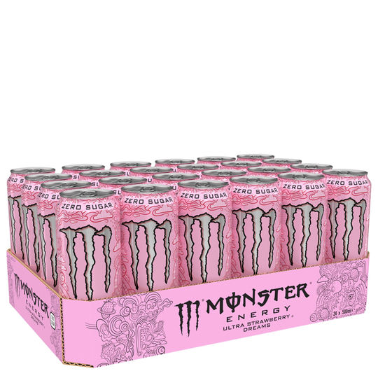 24 x Monster Energy Ultra, 50 cl Strawberry Dreams
