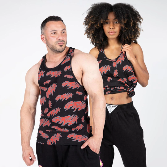 Gorilla Wear Legacy Tank Top Black/red Xl