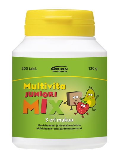 Multivita Juniori Mix monivitamiini 200 purutabl