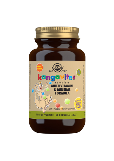 Solgar Kangavites® Tropical Punch (lapsille, hedelmänmakuinen), 60 tabl.