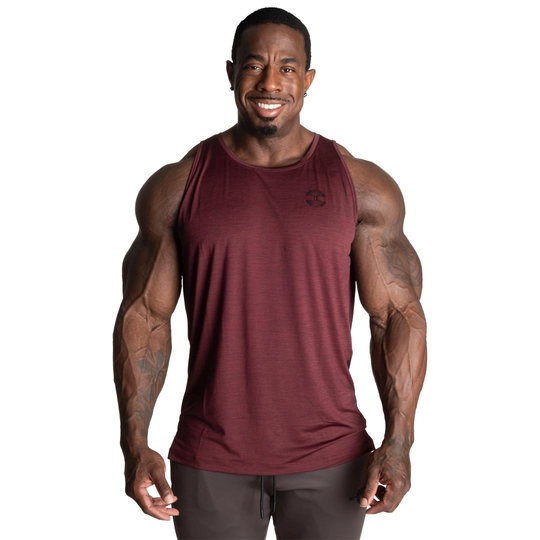Better Bodies Essex Stripe Tank Maroon Melange M