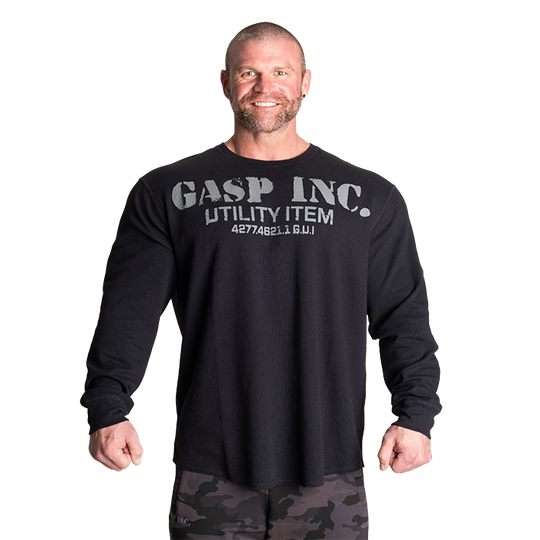 Thermal Gym Sweater, Asphalt