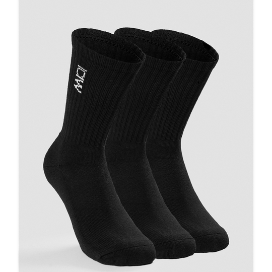 Training Socks 3-pack, Black