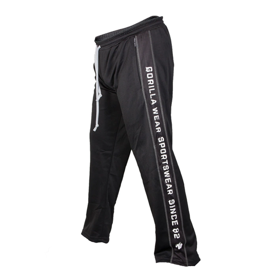 Gorilla Wear Functional Mesh Pants Svart/vit L/xl