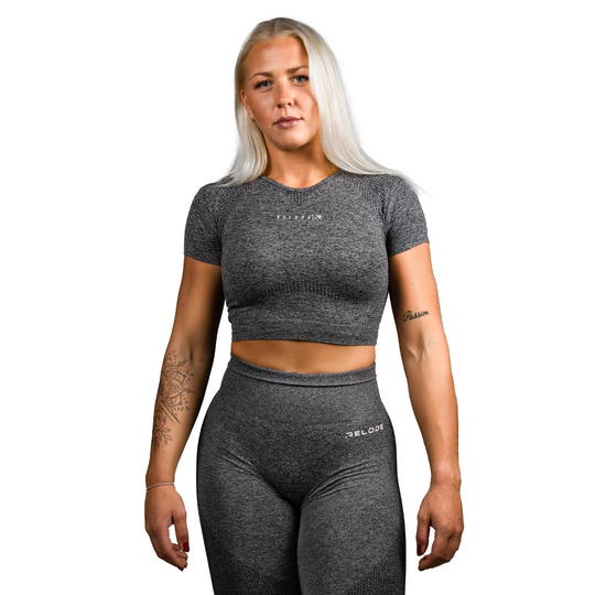 Relode Cropped T-shirt Grey