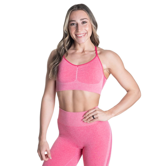 Better Bodies Curve Scrunch Bra Hot Pink Melange S
