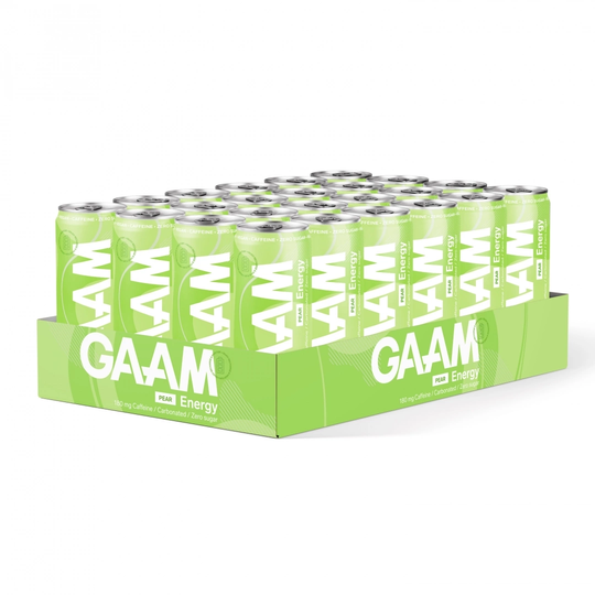 24 X Gaam Energy 330 Ml Pear