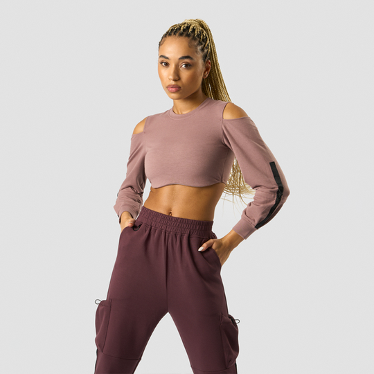 Stance Cropped Long Sleeve, Light Mauve