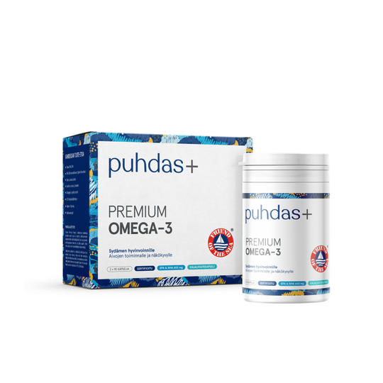 Puhdas+ Premium Omega-3 180 kaps