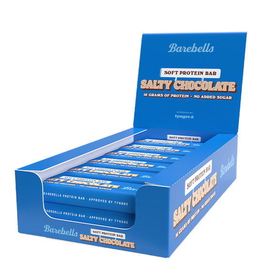 12 x Barebells Soft Bar, 55 g, Salty Chocolate