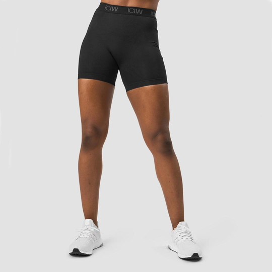 Icaniwill Define Seamless Logo Shorts Black L