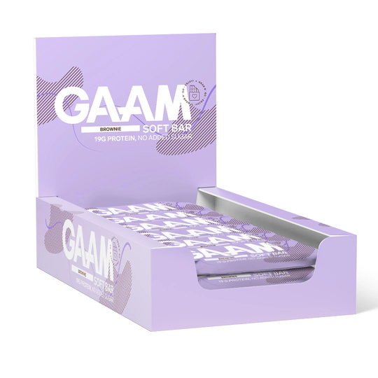 12 X Gaam Soft Bar 55 G Brownie