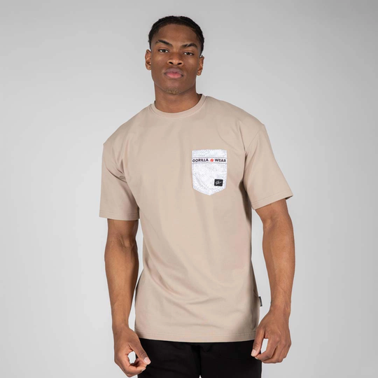 Gorilla Wear Dover Oversized T-shirt Beige L