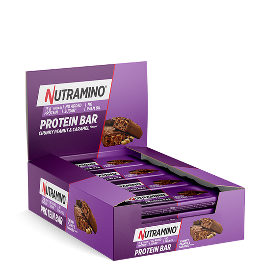 12 x proteiinipatukka 55 g Chunky Peanut & Caramel