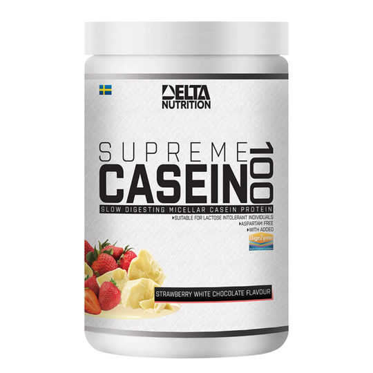 Delta Nutrition Supreme Casein 900 G Strawberry White Chocolate