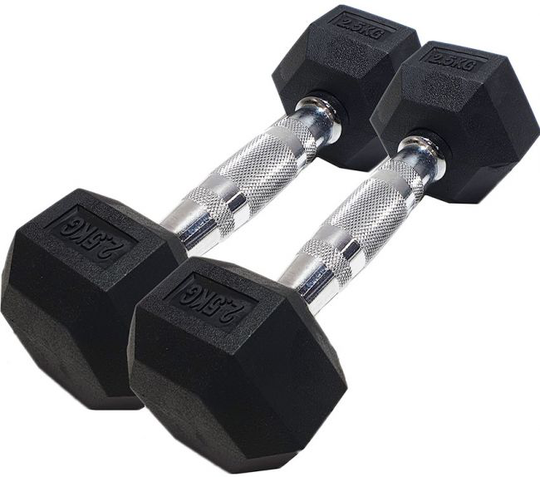 Corefit® Hexagon kiinteät käsipainot 2x 30 kg