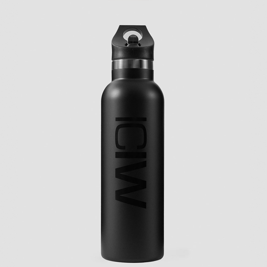 Vesipullo Ruostumatonta Terästä 600 ml Musta