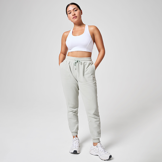 Natural Dye Terry Jogger, Light Pistachio