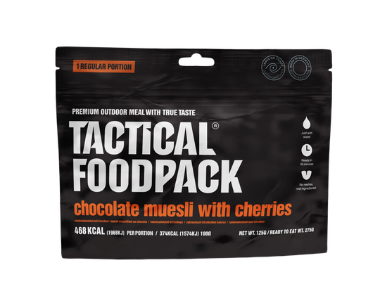 Tactical Foodpack Chocolate Muesli With Cherries