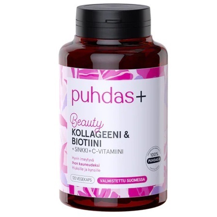 Puhdas+ Beauty Kollageeni & Biotiini 120 kaps