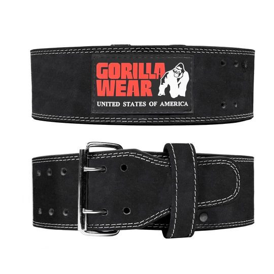 Gorilla Wear 4 Inch Powerlifting Belt Black L/xl