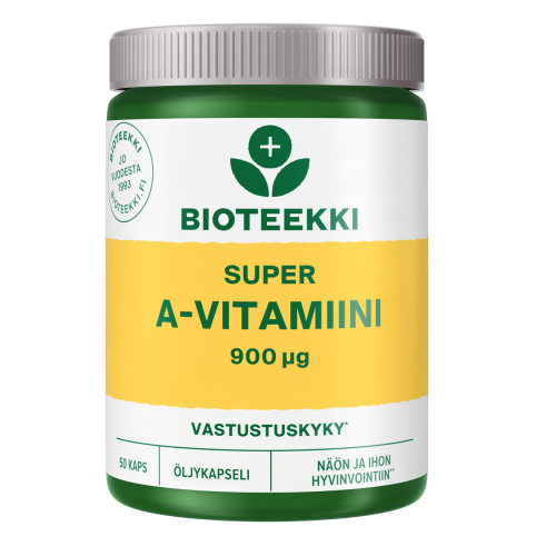 Bioteekin Super A-vitamiini 50 kapselia
