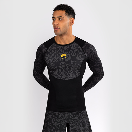 Venum x Ilia Topuria Unmatched Pitkähiha Rashguard Musta Kulta