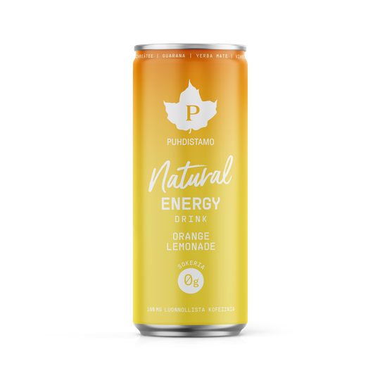 Puhdistamo Natural Energy Drink Orange Lemonade 330 ml
