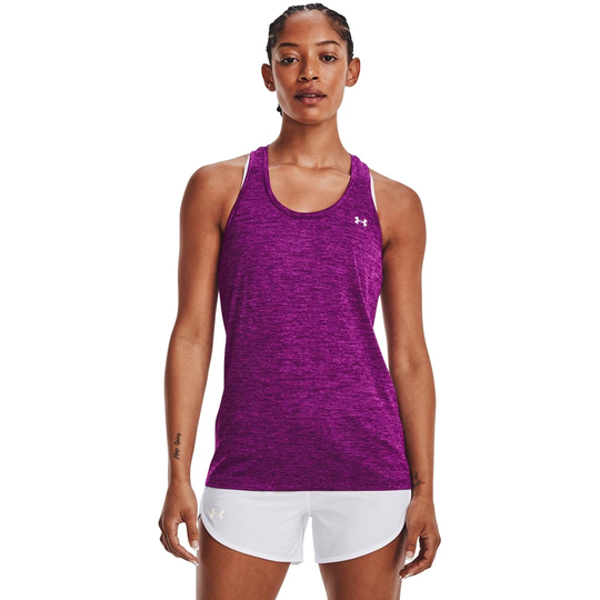 Under Armour Tech Tank - Twist Rivalry Strobe/metallic Silver Xs