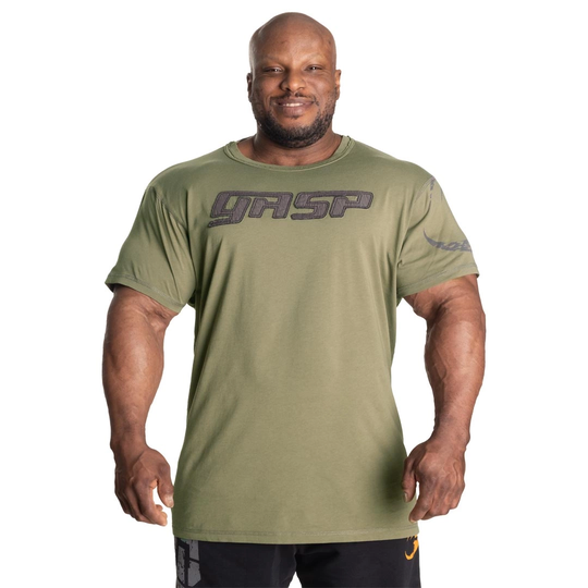 Gasp Pro Logo Tee Off Washed Green Xl