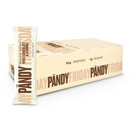 18 X Pändy Protein Bar 35 G White Chocolate & Almonds