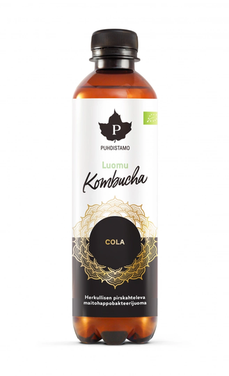 Puhdistamo Luomu Kombucha 370ml Cola