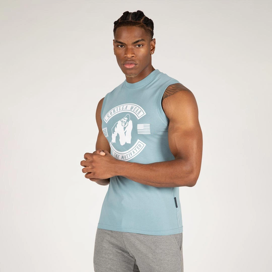 Gorilla Wear Tulsa Tank Top Blue S