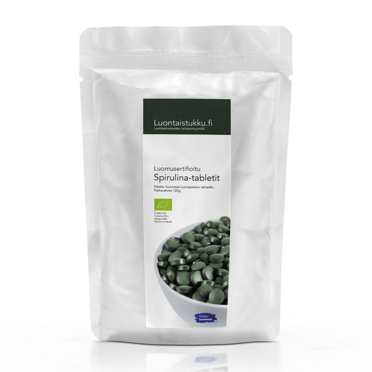 Luomu Spirulina-tabletit