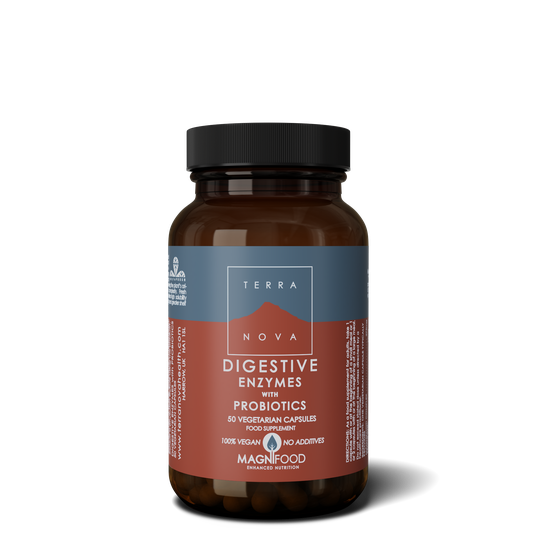 Terranova Digestive Enzymes with Probiotics, 50 kaps.