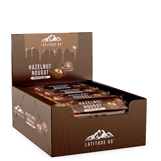 12 x Latitude 65 Protein Bar 45 g Hazelnut