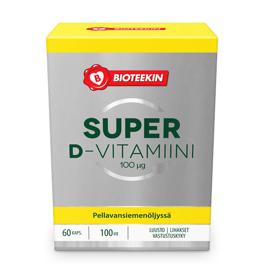 Super D-vitamiini 100 mikrog. 60 kaps