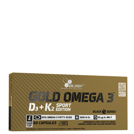 Gold Omega 3 D3+K2 Sport Edition 60 kapselia