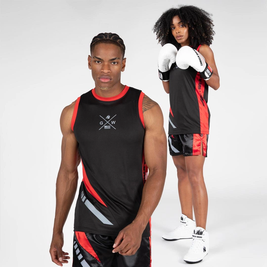 Gorilla Wear Hornell Tank Top Black/red S