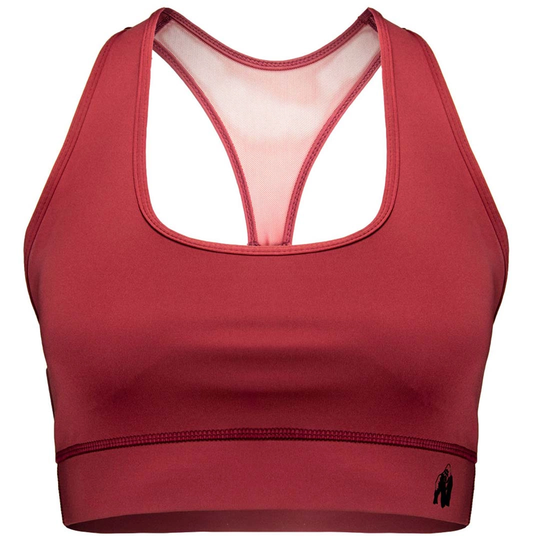 Gorilla Wear Meta Sports Bra Burgundy M